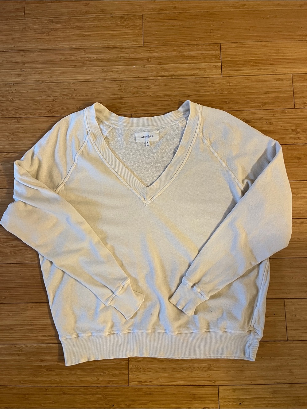 The Great V-Neck Sweatshirt Size Small